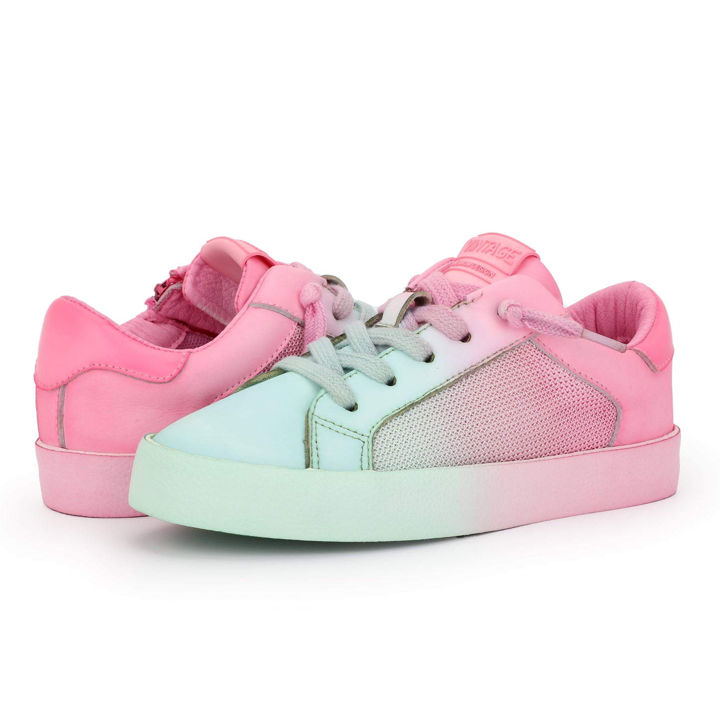 PINK/GREEN Vintage Havana KIDS SAM - PINK/GREEN