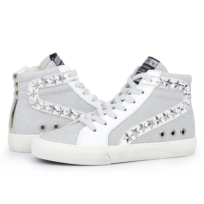 SILVER MATT Vintage Havana KIDS MARINETTE -SILVER MATT