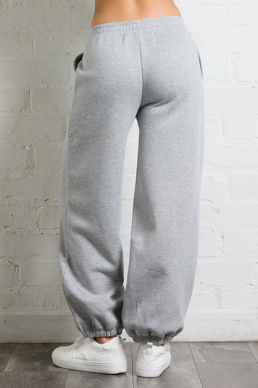 Heather Grey/Black Vintage Havana Von Dutch Jogger in Heather Grey