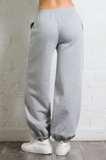 Heather Grey/Black Vintage Havana Von Dutch Jogger in Heather Grey