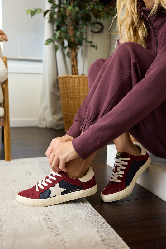 MAROON/NAVY Vintage Havana GRANDE - MAROON/NAVY