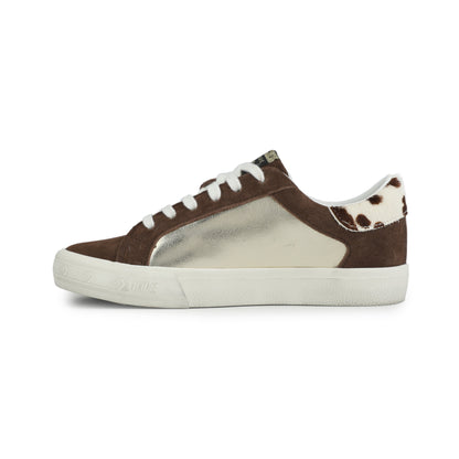 BROWN SUEDE/GOLD FOIL Vintage Havana GRANDE - BROWN SUEDE/GOLD FOIL