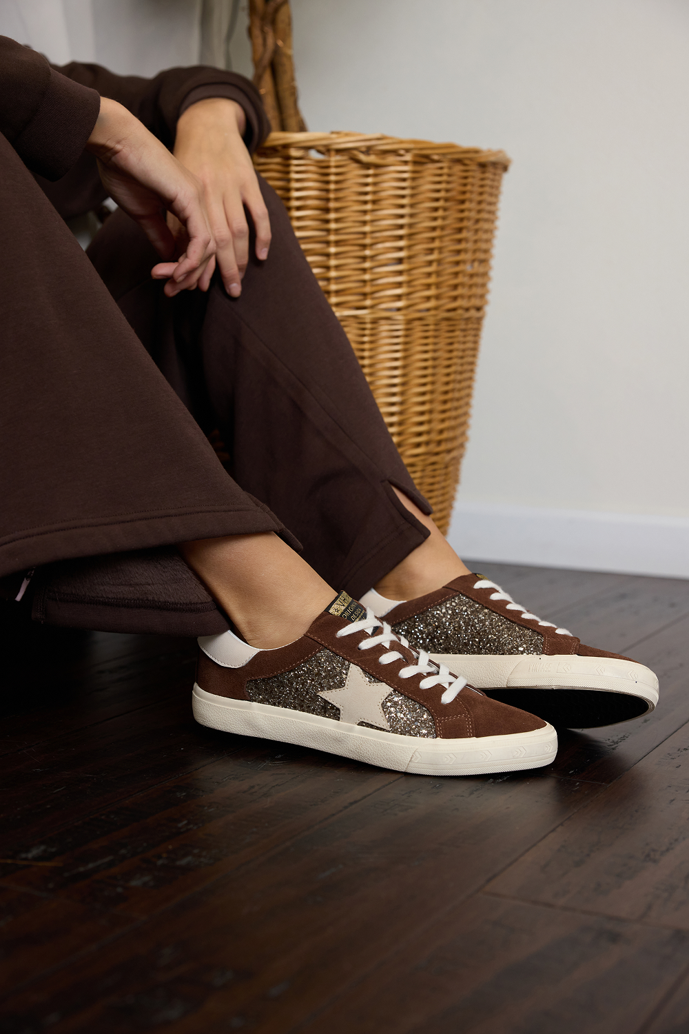 BROWN GLITTER Vintage Havana GRANDE - BROWN GLITTER