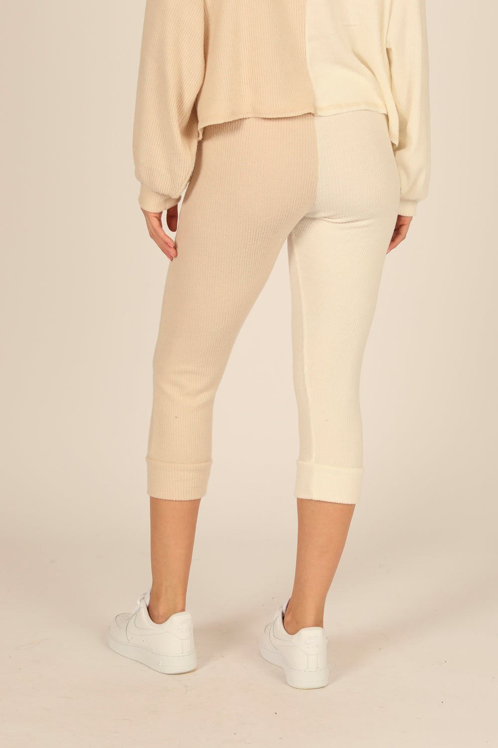 Vintage Havana Brushed Hacci Rib Split Jogger