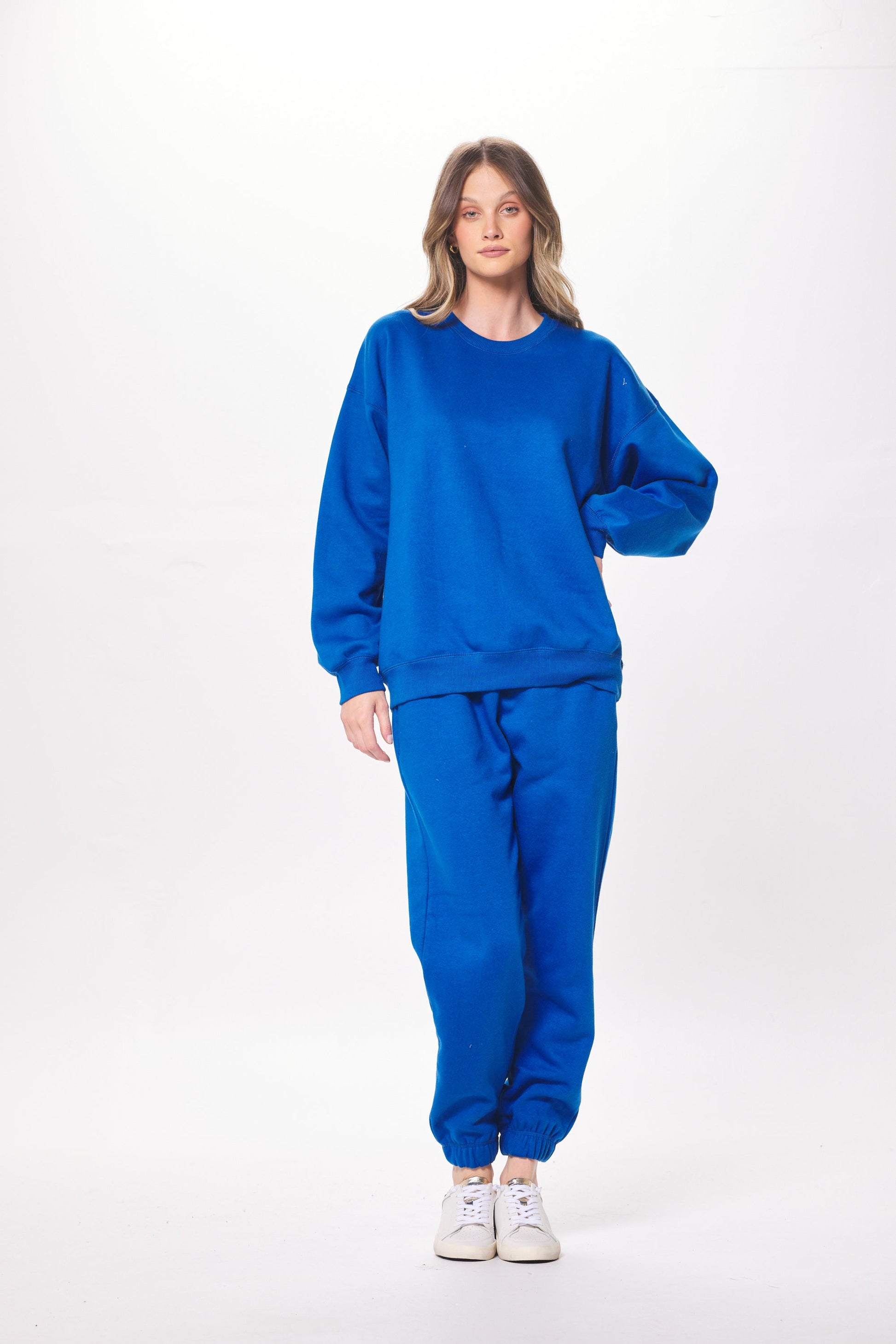 Vivid Blue Vintage Havana Vivid Blue Proweave Crewneck Sweatshirt
