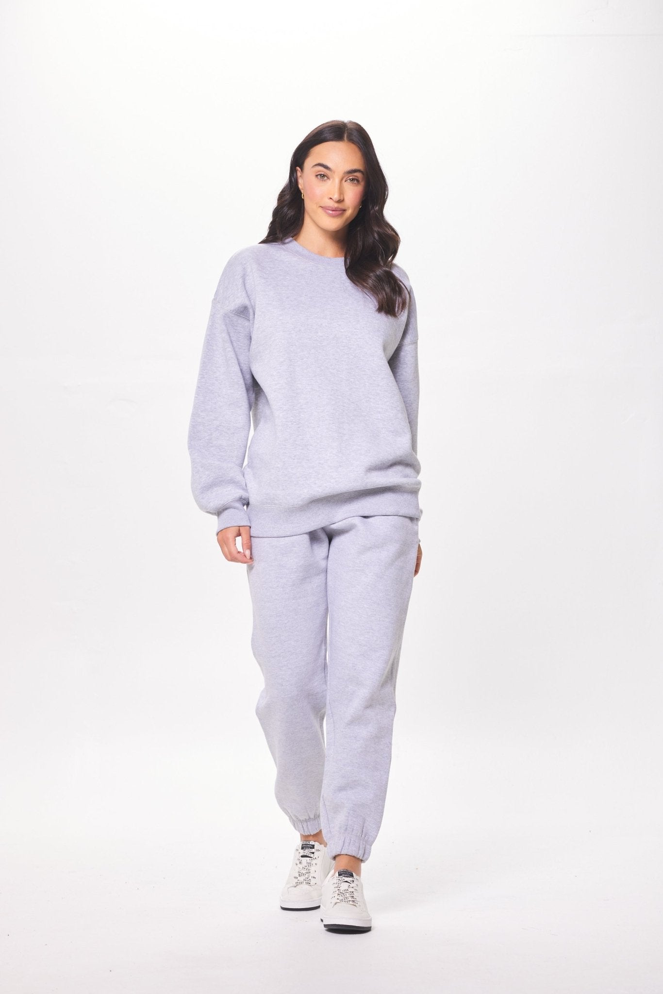 Heather Grey Vintage Havana Heather Grey Proweave Crewneck Sweatshirt