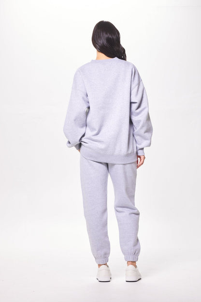 Heather Grey Vintage Havana Heather Grey Proweave Crewneck Sweatshirt