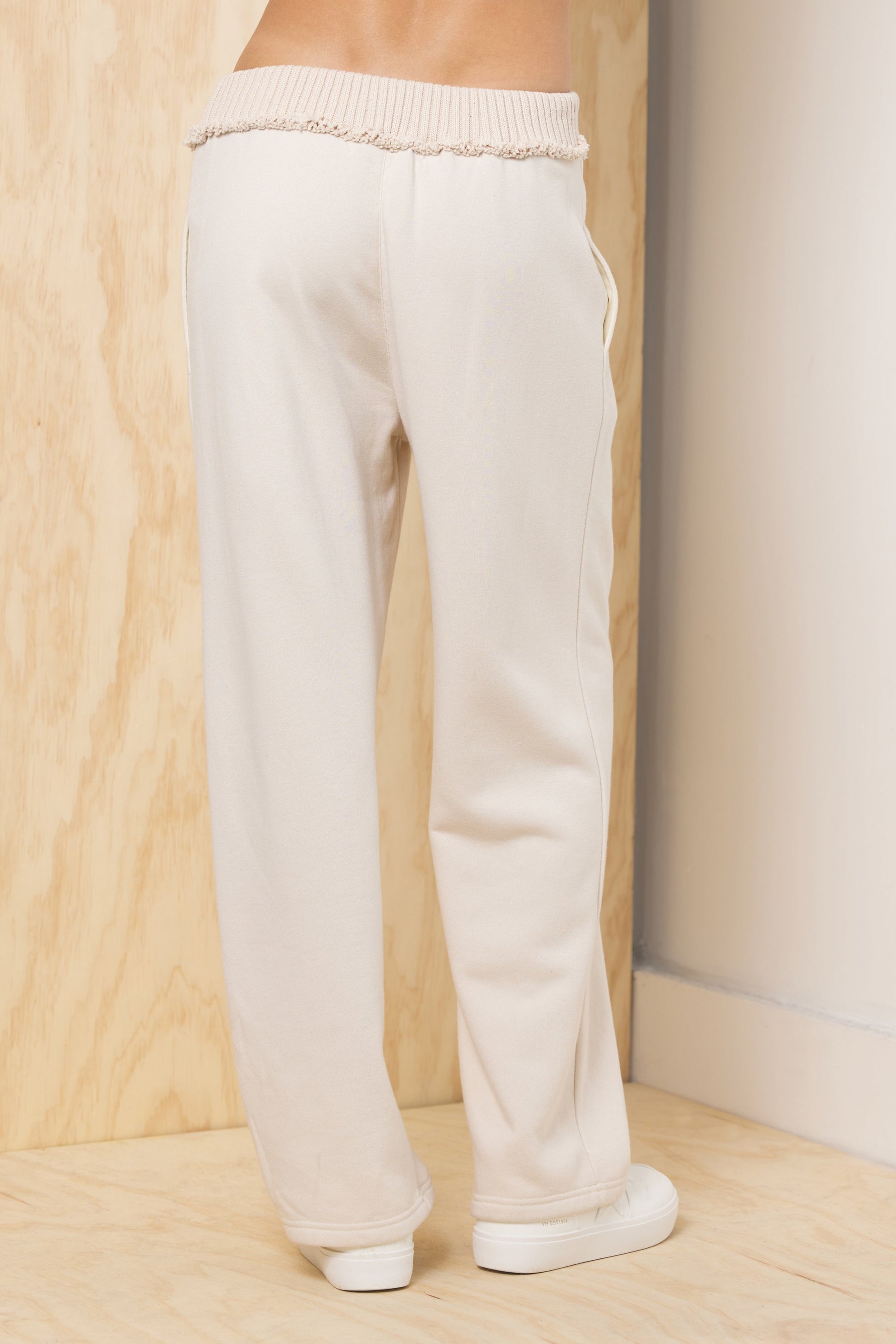 Bone Vintage Havana Fleece Pant with Rib Waistband - Bone