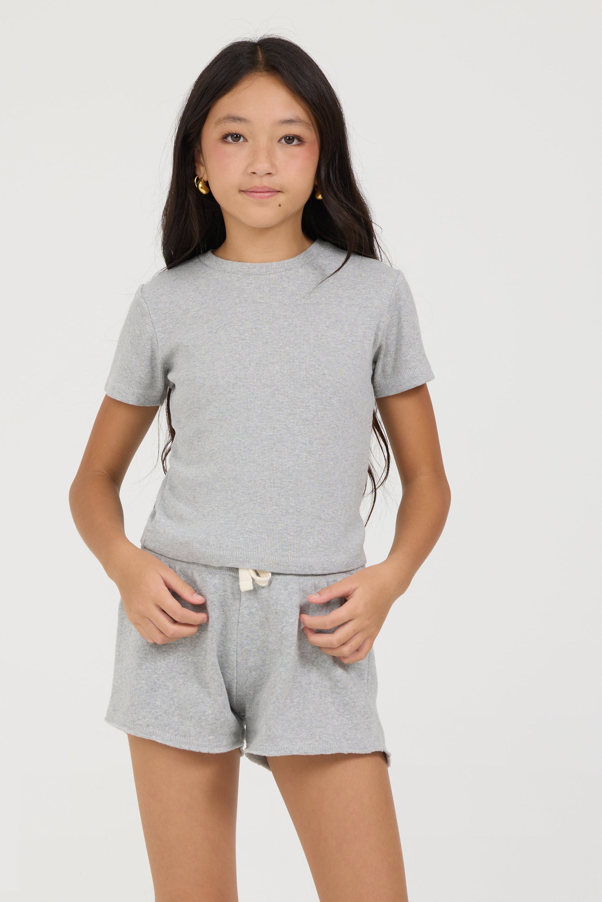 Red Vintage Havana Kids Ribbed Baby Tee