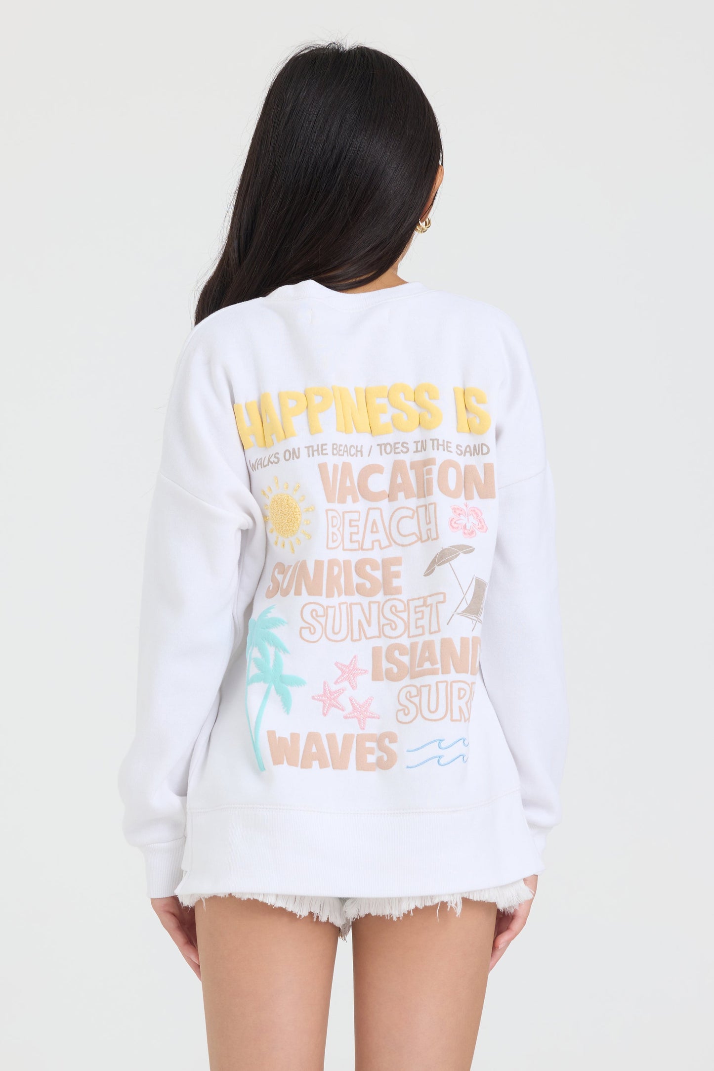 Vintage Havana Kids Happiness Oversize Crewneck