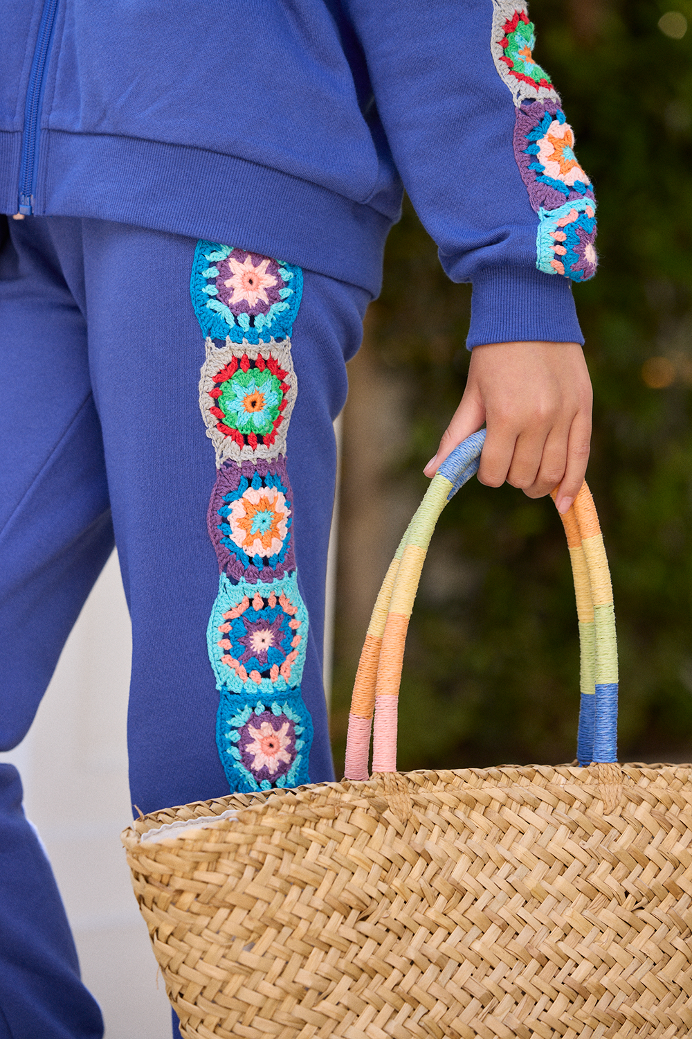 Vintage Havana Kids Navy Jogger w/Crochet