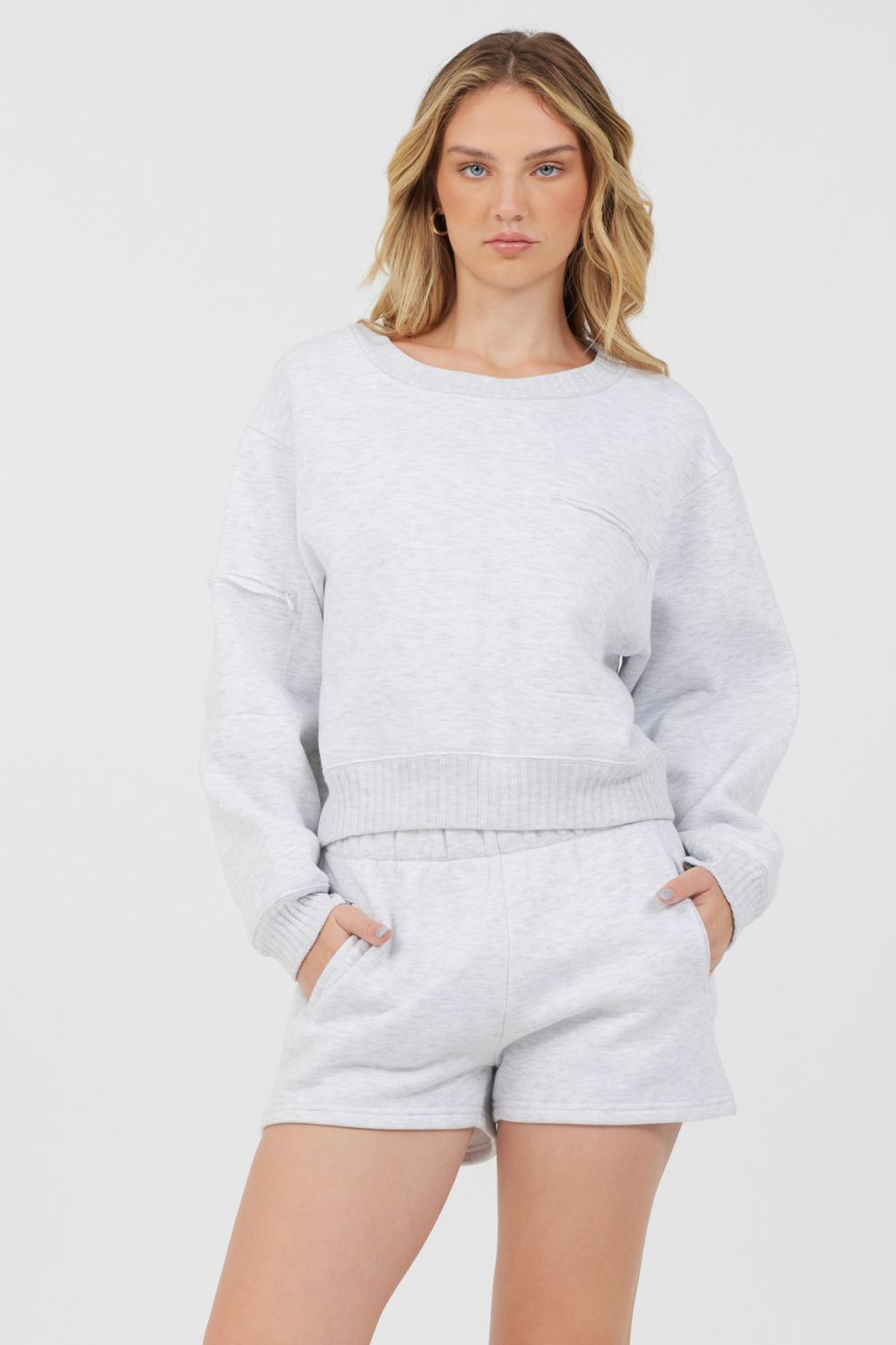 Grey Icicle Vintage Havana Grey Icicle Essential Fleece Crewneck