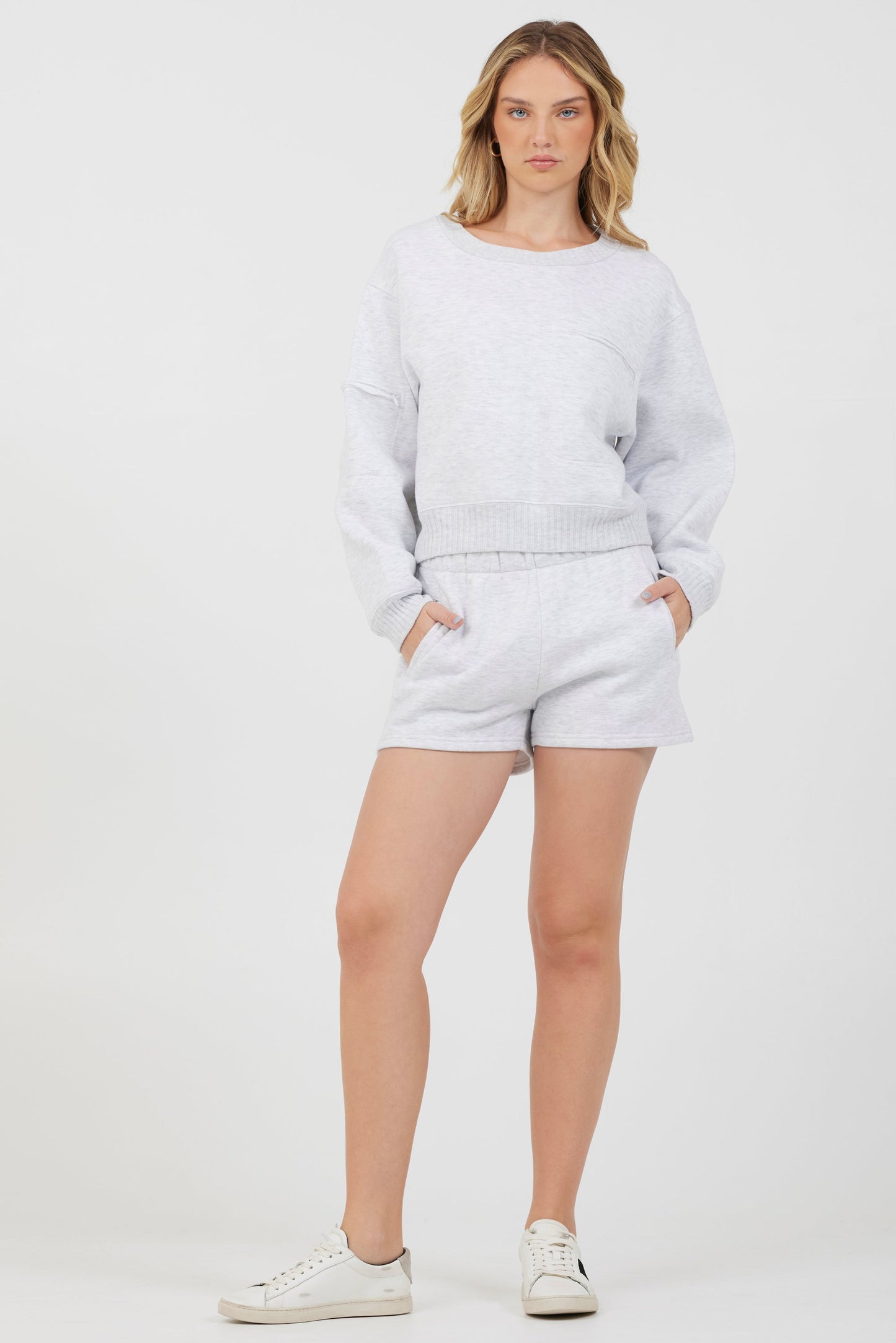 Grey Icicle Vintage Havana Grey Icicle Essential Fleece Crewneck