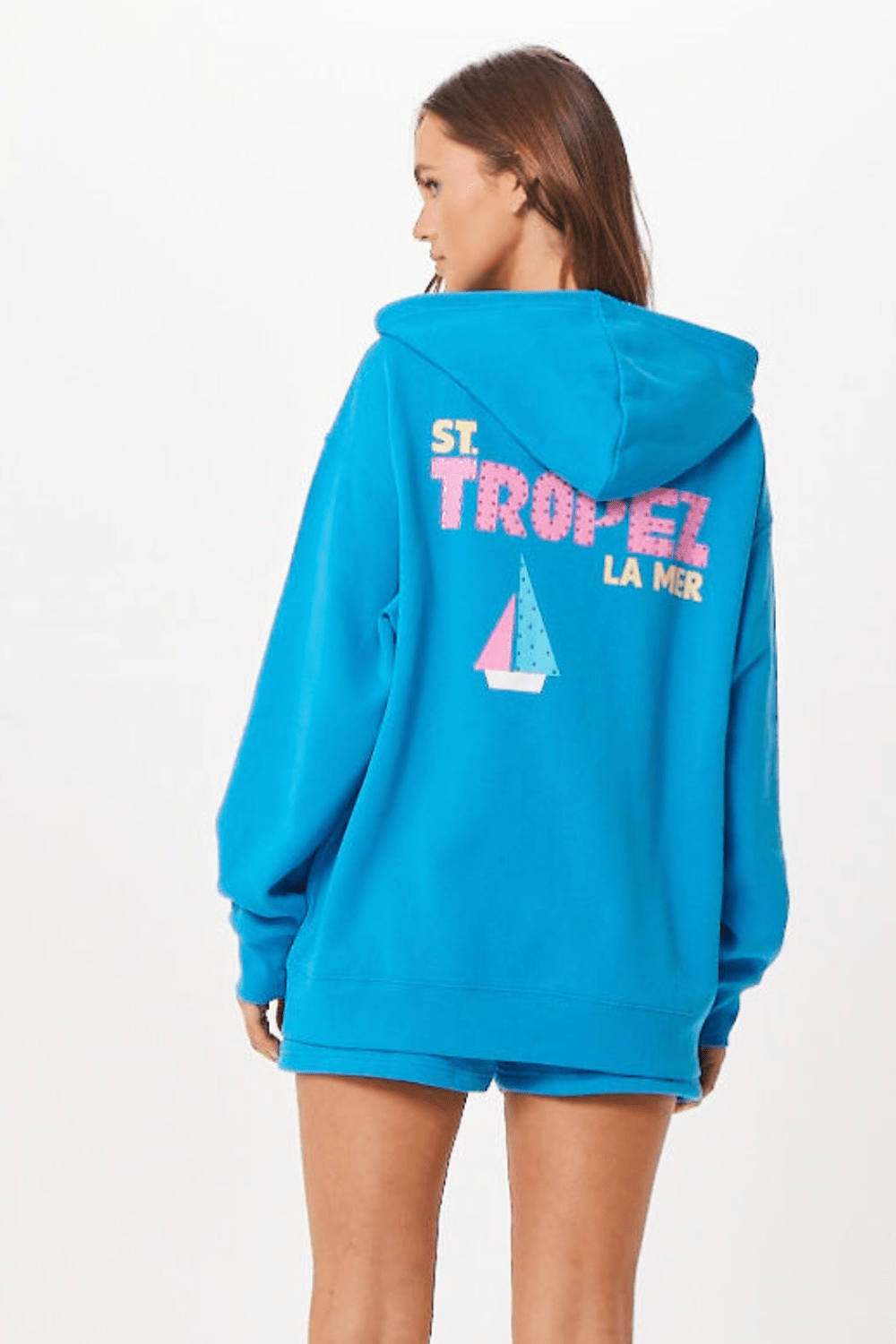 Bright Blue Vintage Havana Bright Blue St. Tropez Jet Setter Surf Wash Zip Up