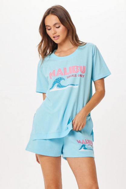 Tropical Blue Vintage Havana Tropical Blue Malibu Jet Setter T-Shirt