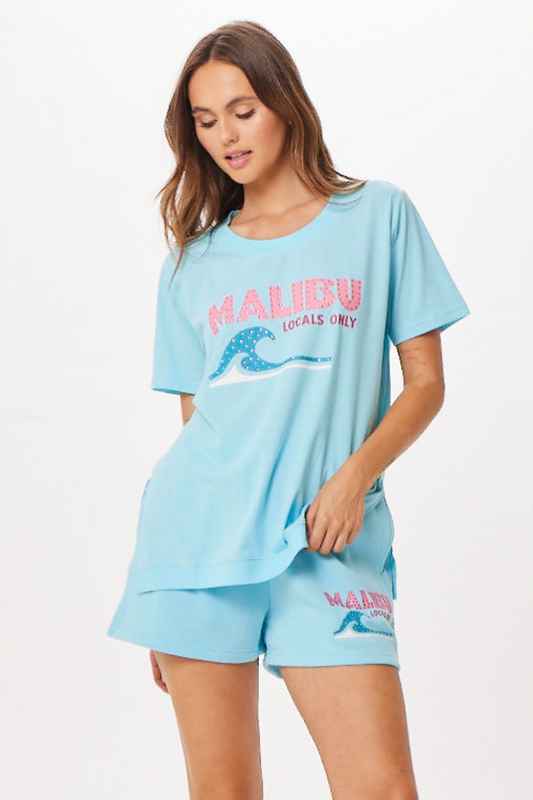 Tropical Blue Vintage Havana Tropical Blue Malibu Jet Setter T-Shirt