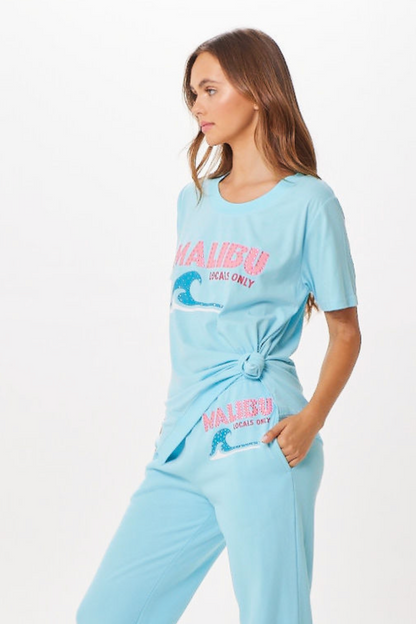 Tropical Blue Vintage Havana Tropical Blue Malibu Jet Setter T-Shirt