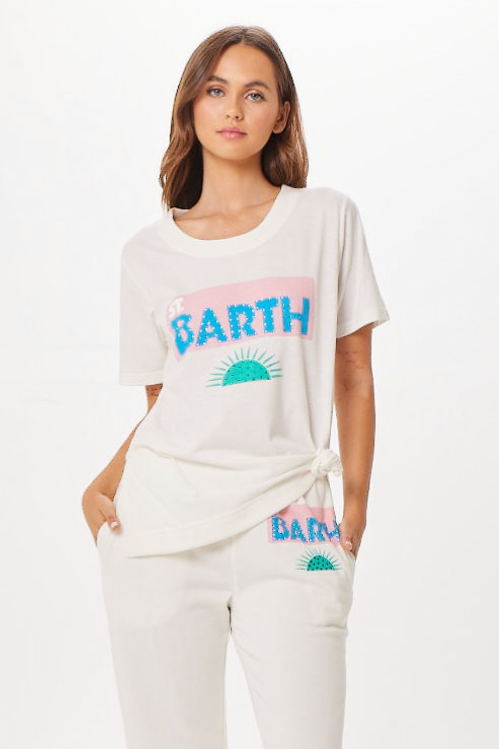White Vintage Havana White St. Barth Jet Setter T-Shirt