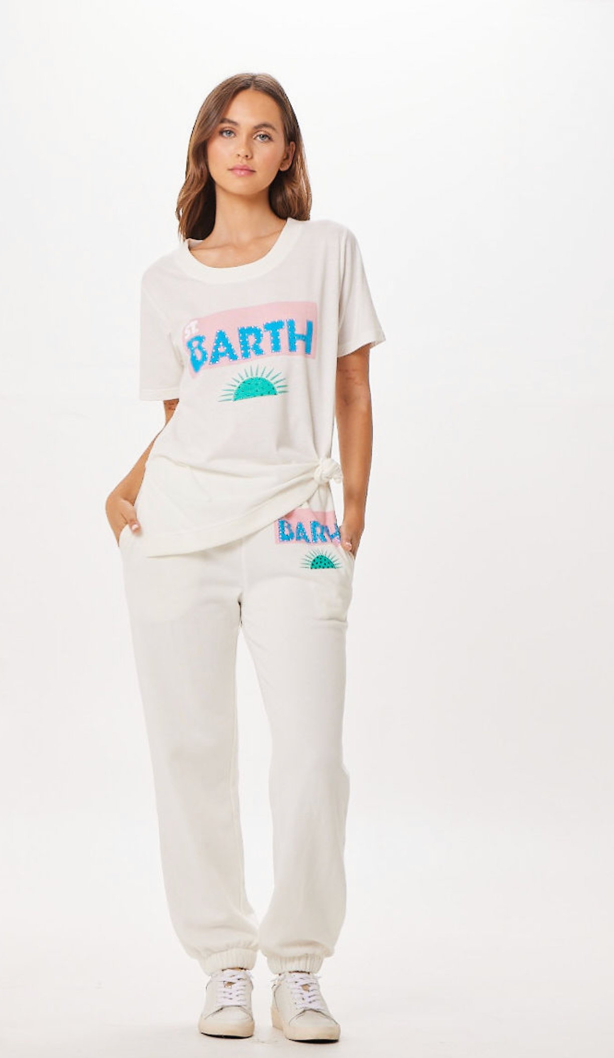 White Vintage Havana White St. Barth Jet Setter T-Shirt