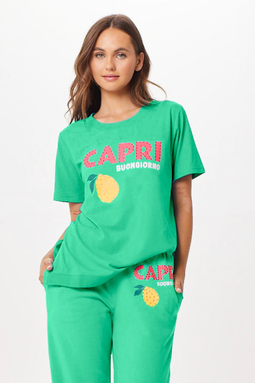 Surf Green Vintage Havana Surf Green Capri Jet Setter T-Shirt