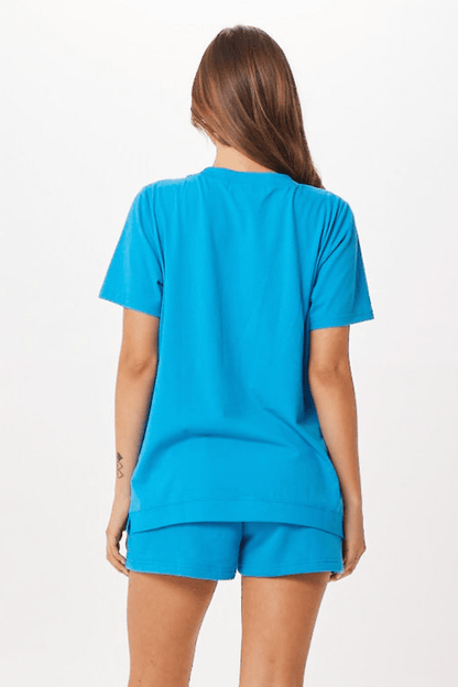 Bright Blue Vintage Havana Bright Blue St. Tropez Jet Setter T-Shirt