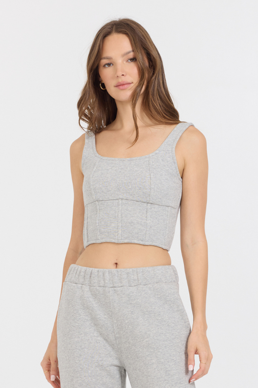 Grey Vintage Havana Pure Grey Fleece Corset