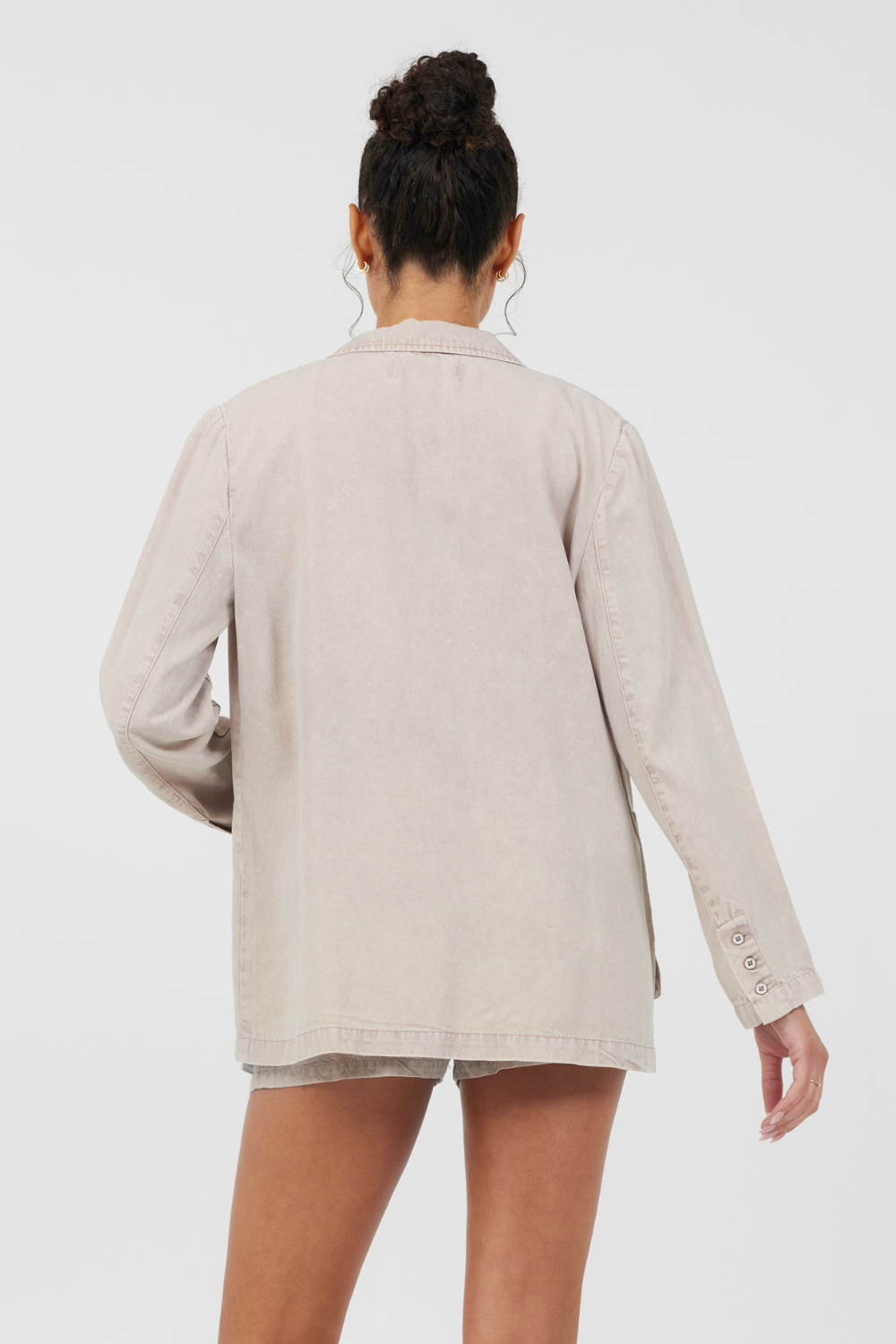 Khaki Vintage Havana Khaki Tencel Blazer