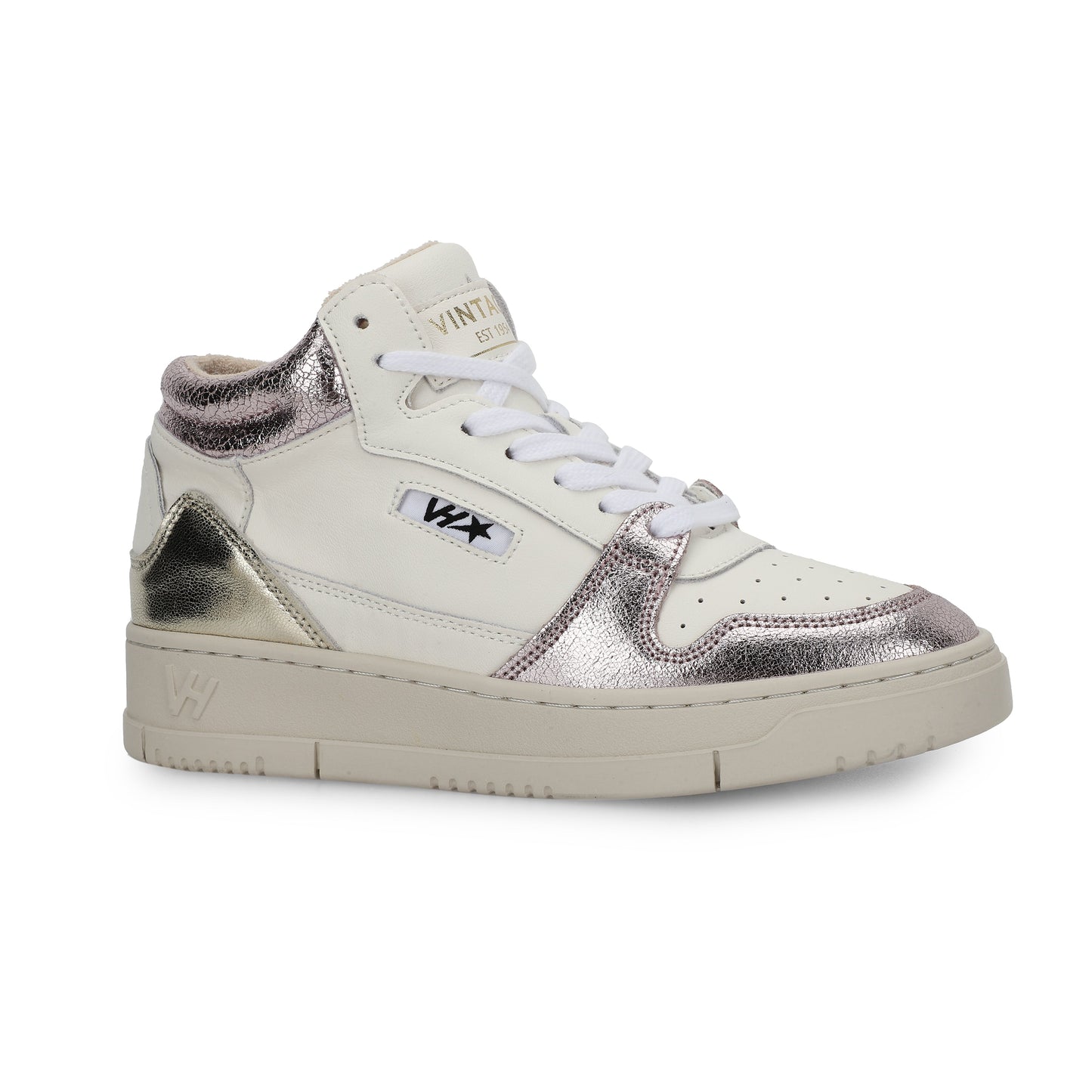 WHITE METALLIC Vintage Havana CELESTE 3 - WHITE METALLIC
