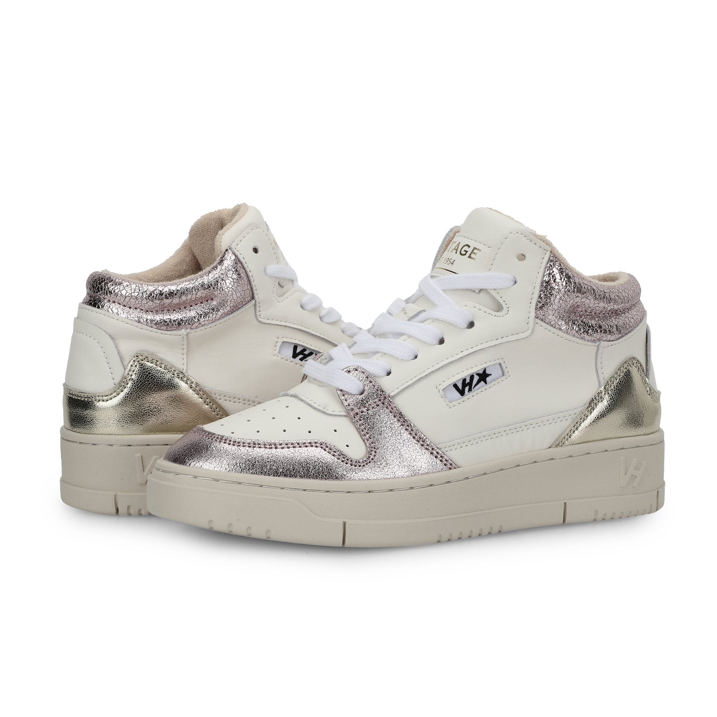 WHITE METALLIC Vintage Havana CELESTE 3 - WHITE METALLIC
