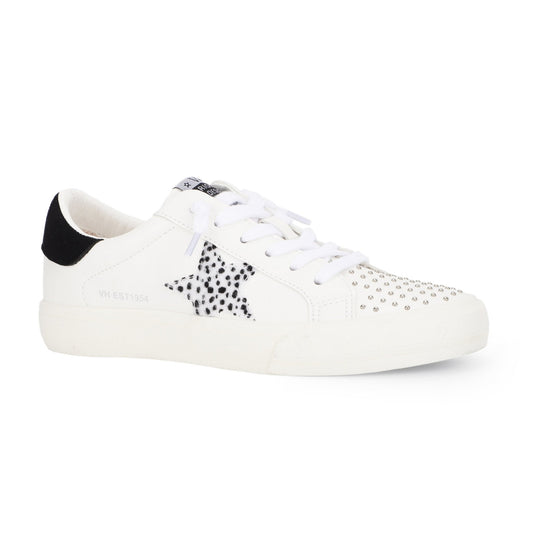WHITE STUDDED CHEETAH MIX Vintage Havana GRANDE - WHITE STUDDED CHEETAH MIX