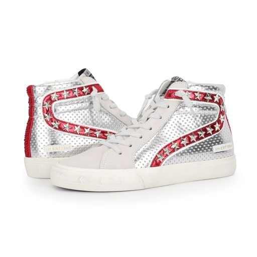 RED SILVER MULTI Vintage Havana BAILEY HIGH 12 - RED SILVER MULTI